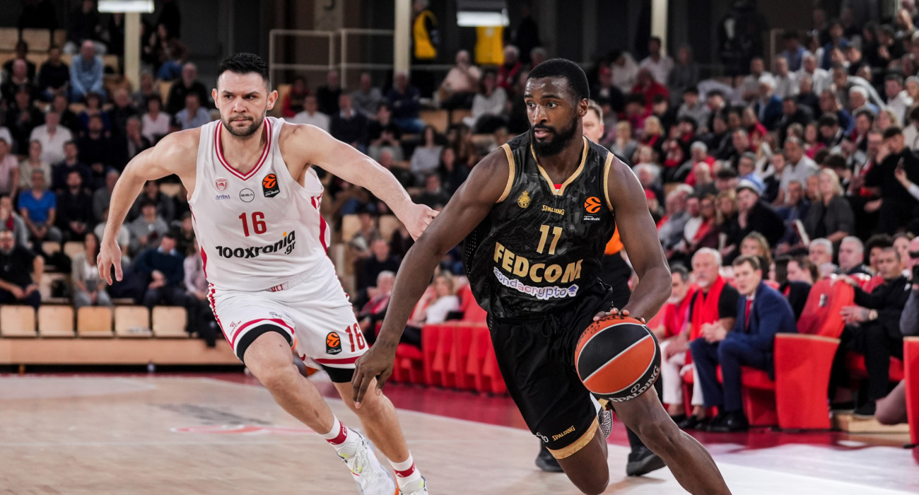 Ο Ολυμπιακός ηττήθηκε από τη Μονακό στο πλαίσιο της 31ης αγωνιστικής της EuroLeague/Πηγή: Eurokinissi