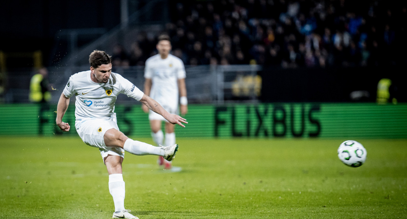 Στιγμιότυπο από το Τσέλιε-ΑΕΚ / Πηγή: Eurokinissi