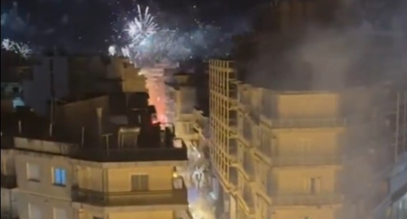 Η νύχτα έγινε μέρα στο Αγρίνιο για τα γενέθλια του Παναιτωλικού / screenshot