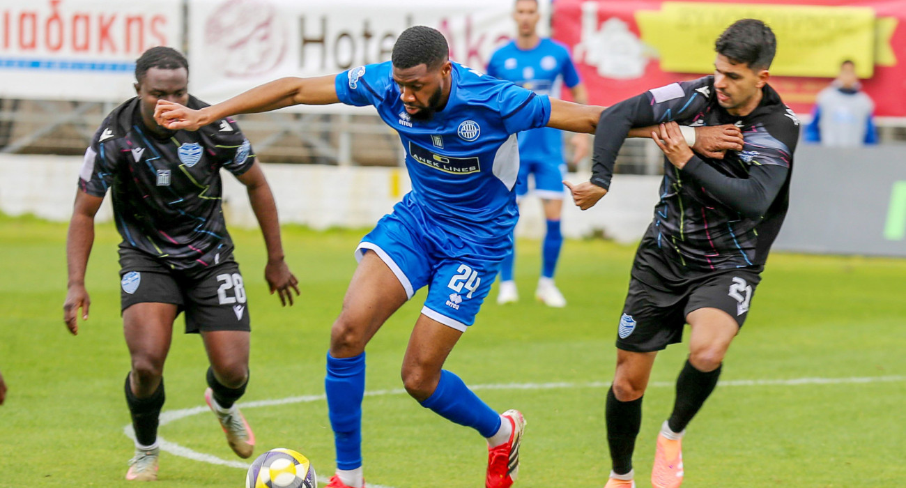 Στιγμιότυπο από την αναμέτρηση στα Περιβόλια μεταξύ των Χανίων και του Αιγάλεω / Πηγή: Intime