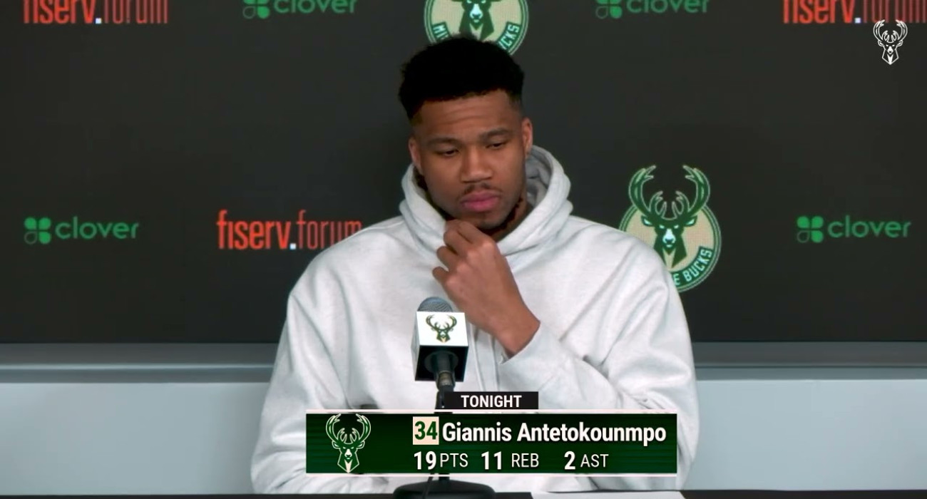 Ο Γιάννης Αντετοκούνμπο μίλησε για την επιστροφή του στα παρκέ/printscreen