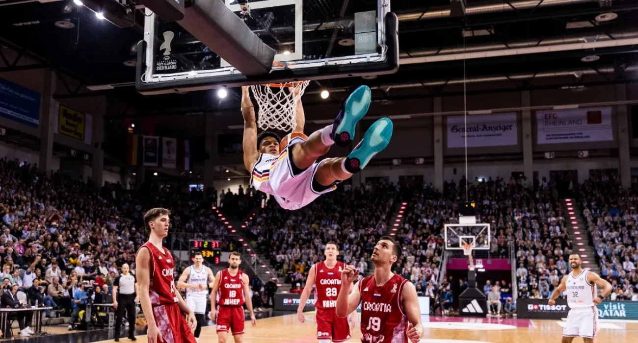 Ο απίθανος Κάιλ της Γερμανίας που έβαλε σπουδαία καλάθια στην παράταση κόντρα στην Κροατία / FIBA BASKETBALL's photos