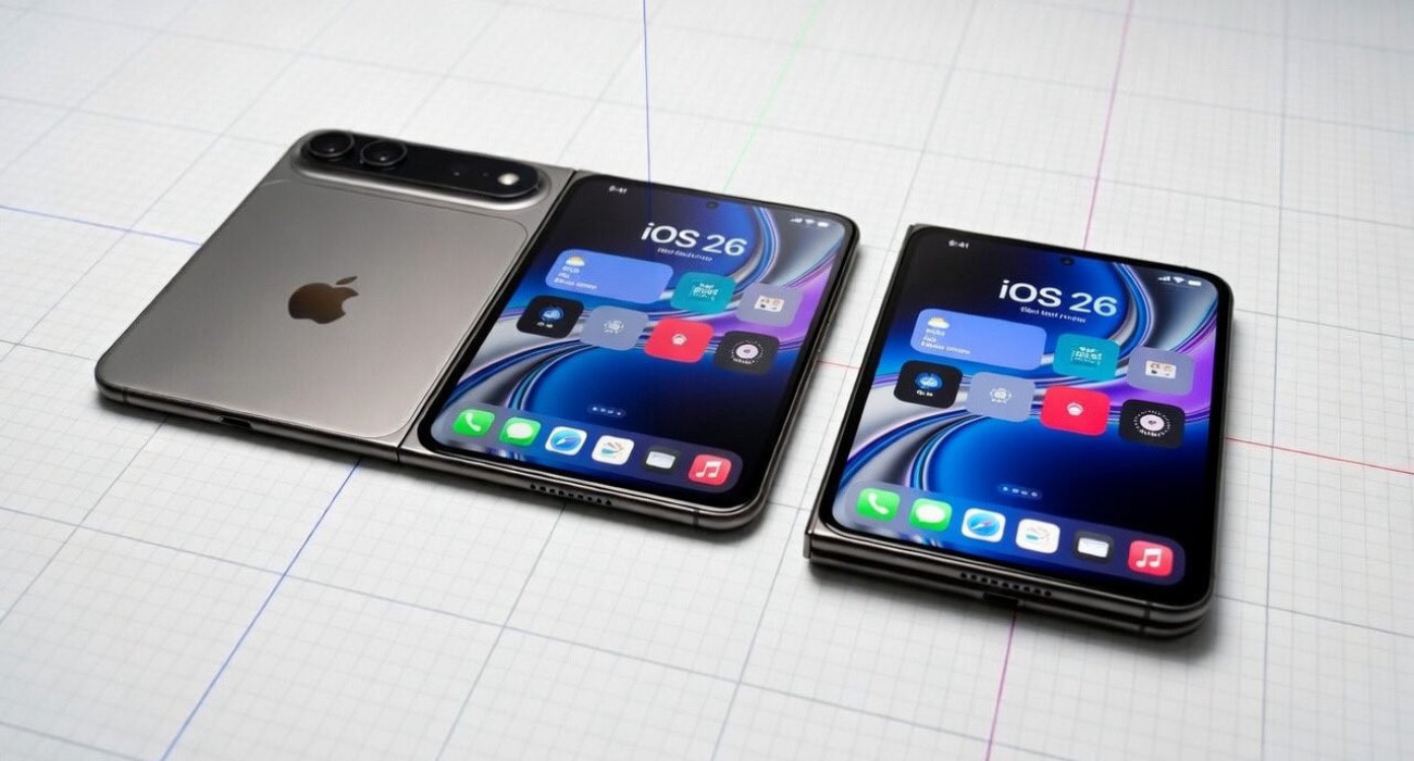 Κάπως έτσι εικάζεται πως θα είναι το σχέδιο του πρώτου αναδιπλούμενου iPhone