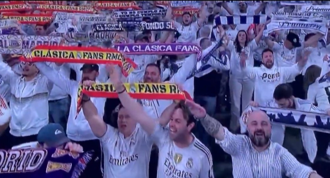 Οπαδοί της Ρεάλ κάνουν ναζιστικούς χαιρετισμούς / Screenshot