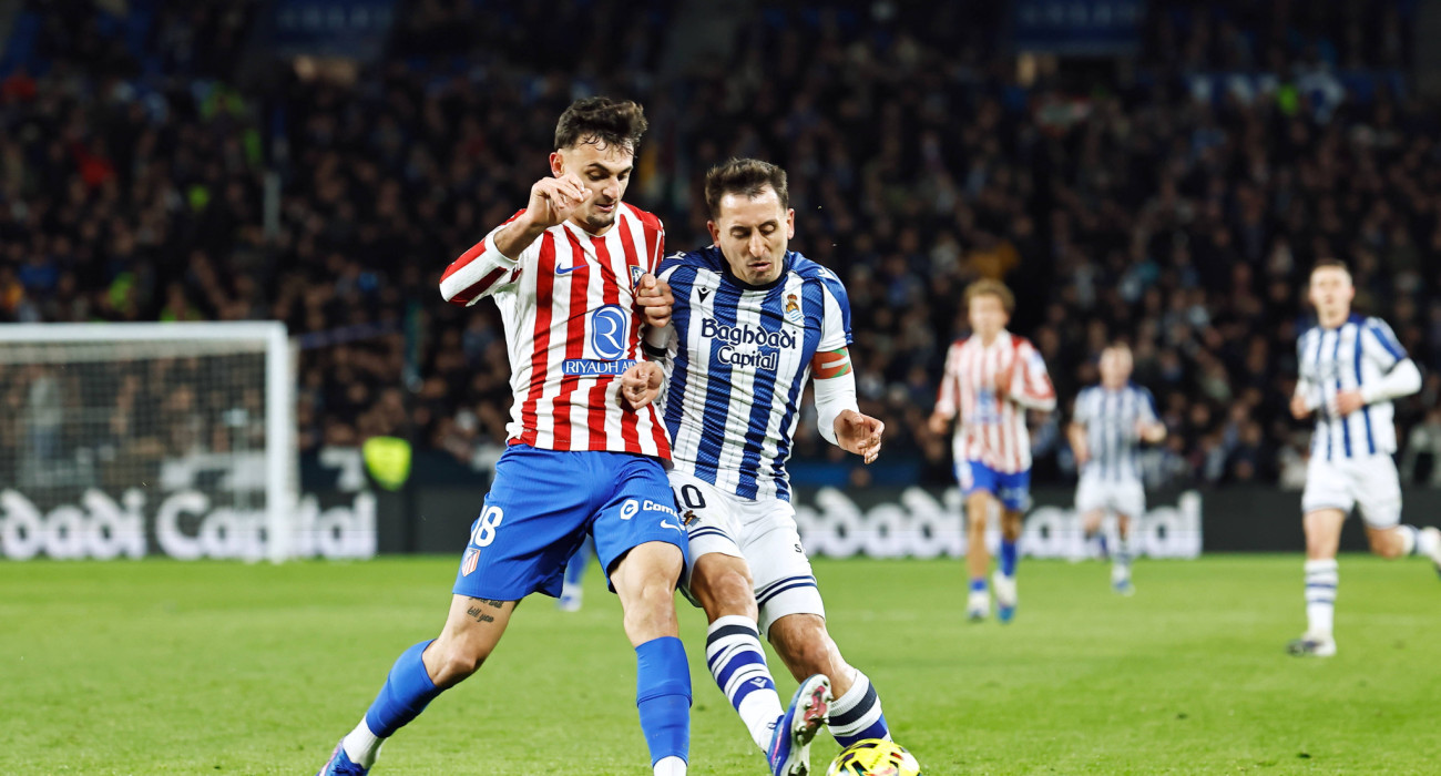 Στιγμιότυπο από τον αγώνα της Ρεάλ Σοσιεδάδ με την Ατλέτικο Μαδρίτης / Πηγή: Imago
