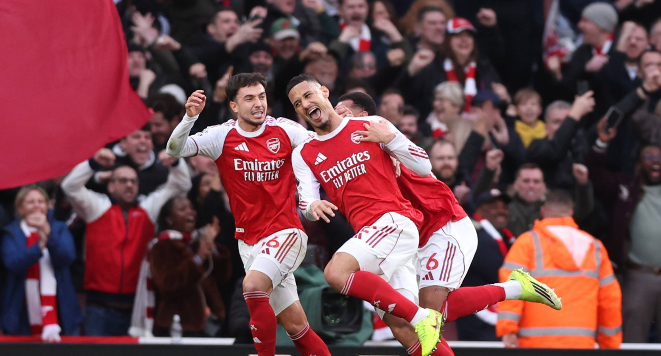 Ο Σαλιμπά πανηγυρίζει το γκολ της Άρσεναλ κόντρα στην Τσέλσι / Πηγή: Imago