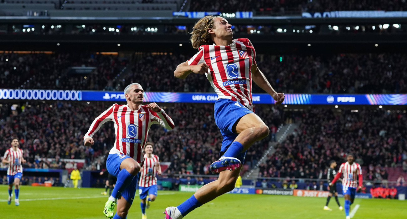 Μάρκος Γιορέντε και Αντουάν Γκριεζμάν πανηγυρίζουν στο Ατλέτικο-Τότεναμ / Πηγή: Imago