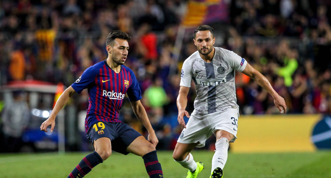 Ο Μουνίρ Ελ Χαντάντι σε αγώνα της Μπαρτσελόνα με την Ίντερ / Πηγή: Imago