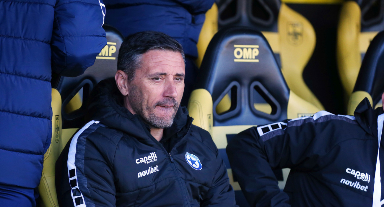 Ο Ντούσαν Κέρκεζ δήλωσε ικανοποιημένος από τον βαθμό που πήρε ο Ατρόμητος απέναντι στον Άρη / Πηγή: Intime