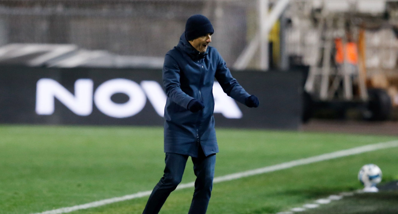 Ο Ραζβάν Λουτσέσκου πανηγυρίζει τη νίκη σε βάρος του Αστέρα AKTOR / Πηγή: Intime