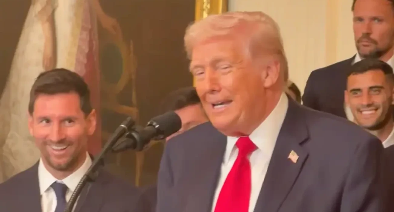 Η αντίδραση του Μέσι όταν ο Τραμπ ανέφερε τον Κριστιάνο / Screenshot