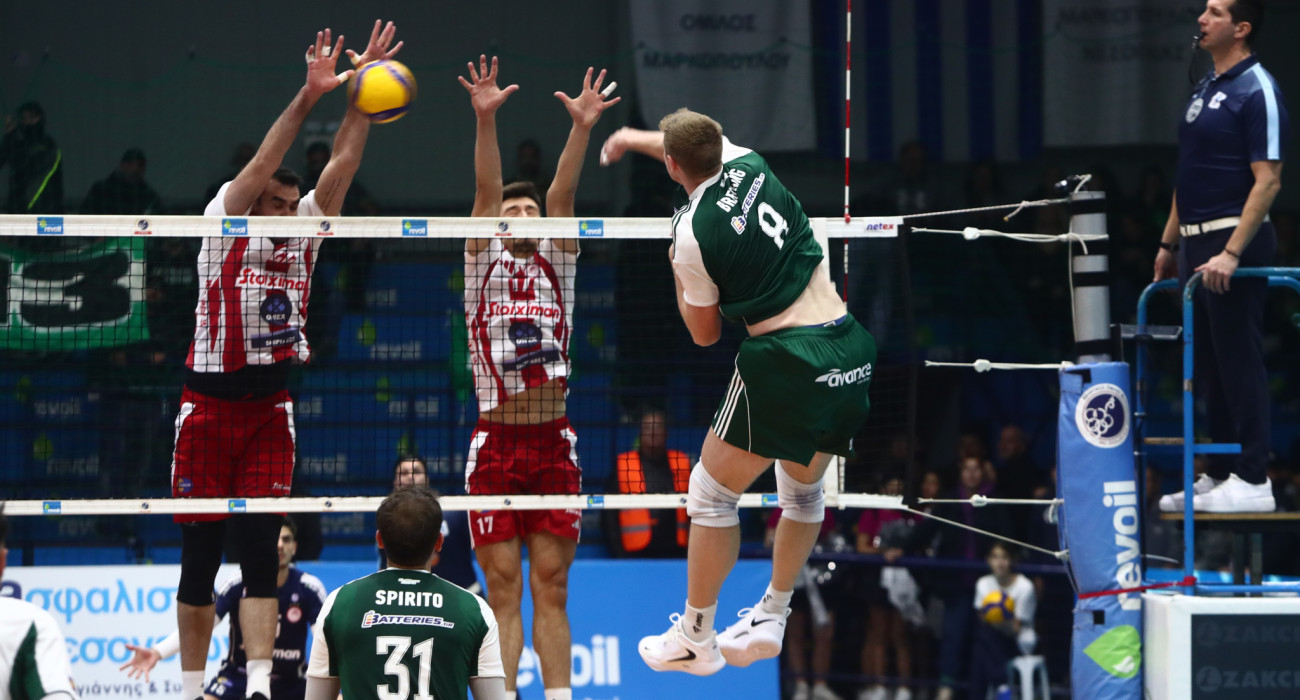 Φάση από τον τελικό του Super Cup ανάμεσα σε Ολυμπιακό και Παναθηναϊκό / Πηγή: Eurokinissi