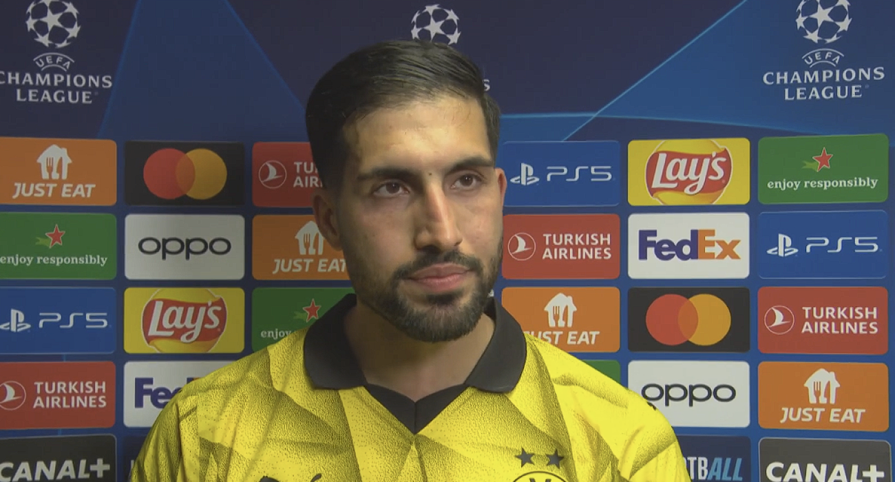 Ο Έμρε Τσαν με την φανέλα της Ντόρτμουντ / Screenshot