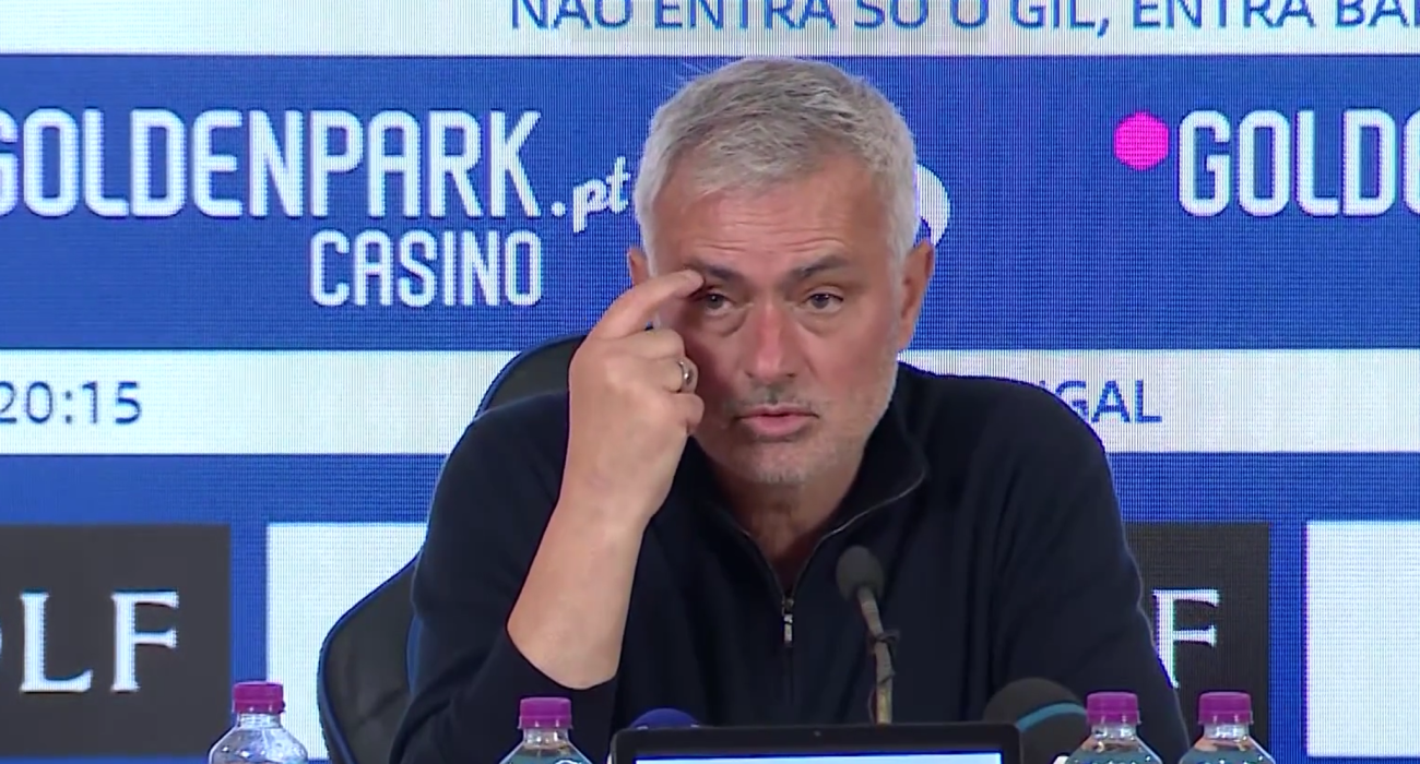 Ο Ζοσέ Μουρίνιο σε συνέντευξη Τύπου / Screenshot