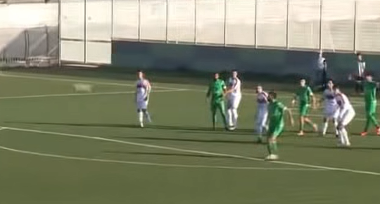 Το «άρρωστο» γκολ που σημείωσε ο Σπύρος Σαραγιώτης / Screenshot