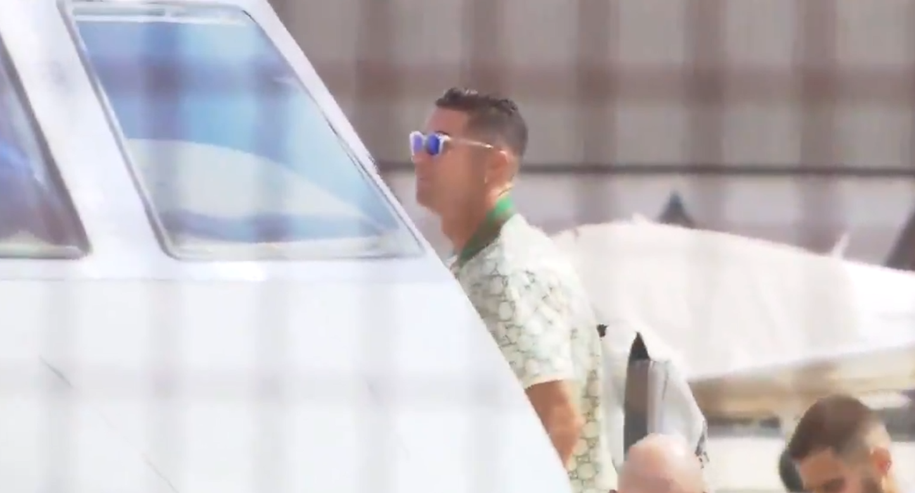 Ο Κριστιάνο Ρονάλντο στο ιδιωτικό του τζετ / Screenshot