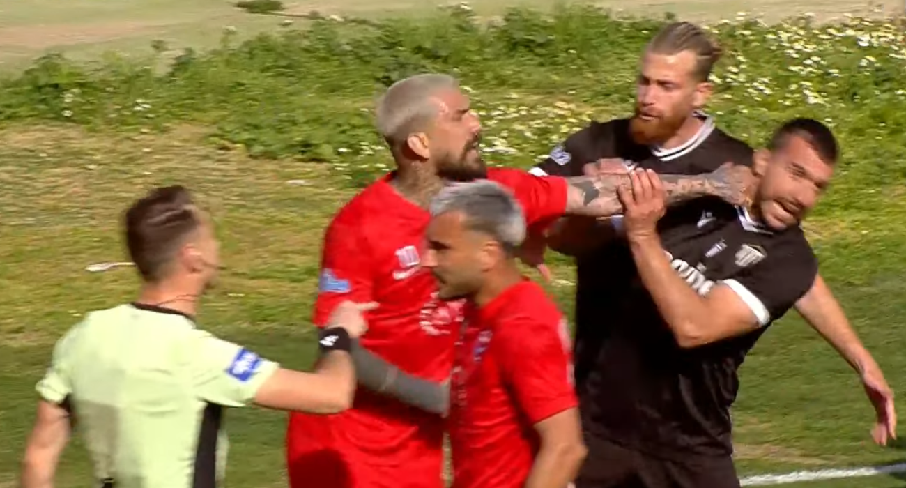 Μεγάλη ένταση στο Πανιώνιος - Καλαμάτα / Screenshot