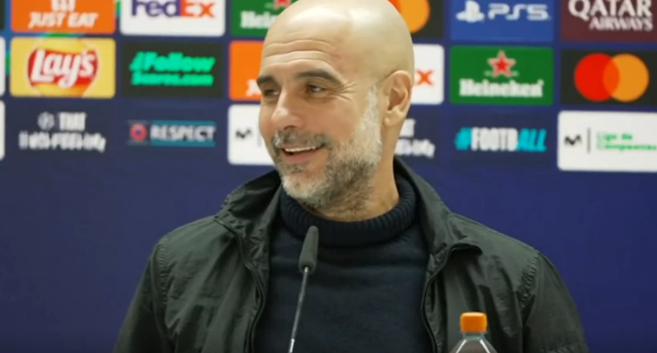 Ο Πεπ Γκουαρδιόλα σε συνέντευξη Τύπου / Screenshot