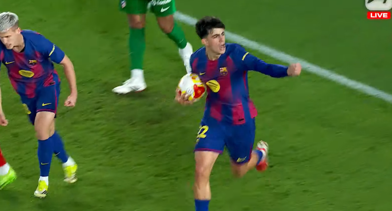 Και τρίτο γκολ για την Μπαρτσελόνα, αυτή τη φορά με τον Μπερνάλ / Screenshot
