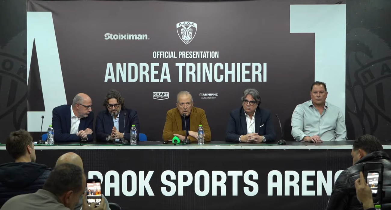 Live Streaming: Η παρουσίαση του Αντρέα Τρινκιέρι στον ΠΑΟΚ