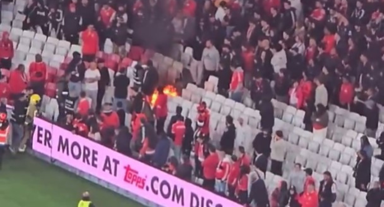 Φωτιά στις κερκίδες του «Ντα Λουζ» / Screenshot