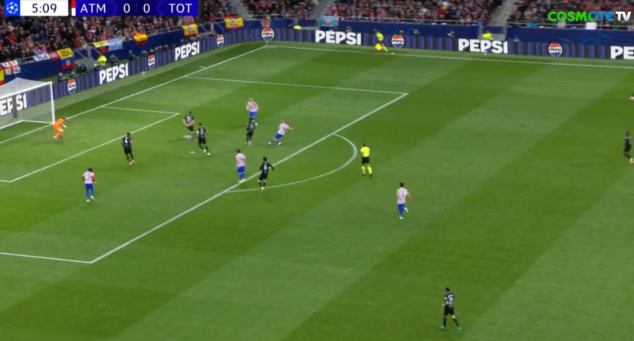 Το γκολ του Μάρκος Γιορέντε στο Ατλέτικο Μαδρίτης-Τότεναμ /Screenshot