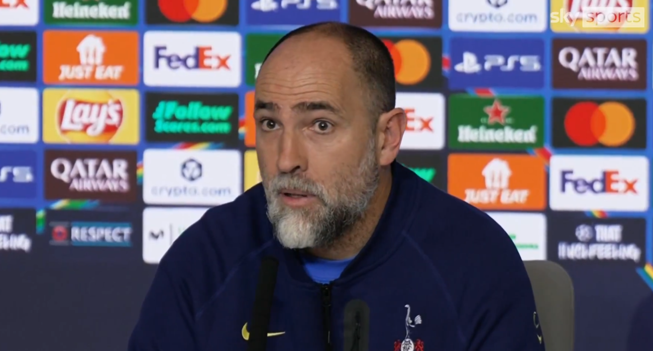 Ο προπονητής της Τότεναμ, Ιγκόρ Τούντορ / Screenshot