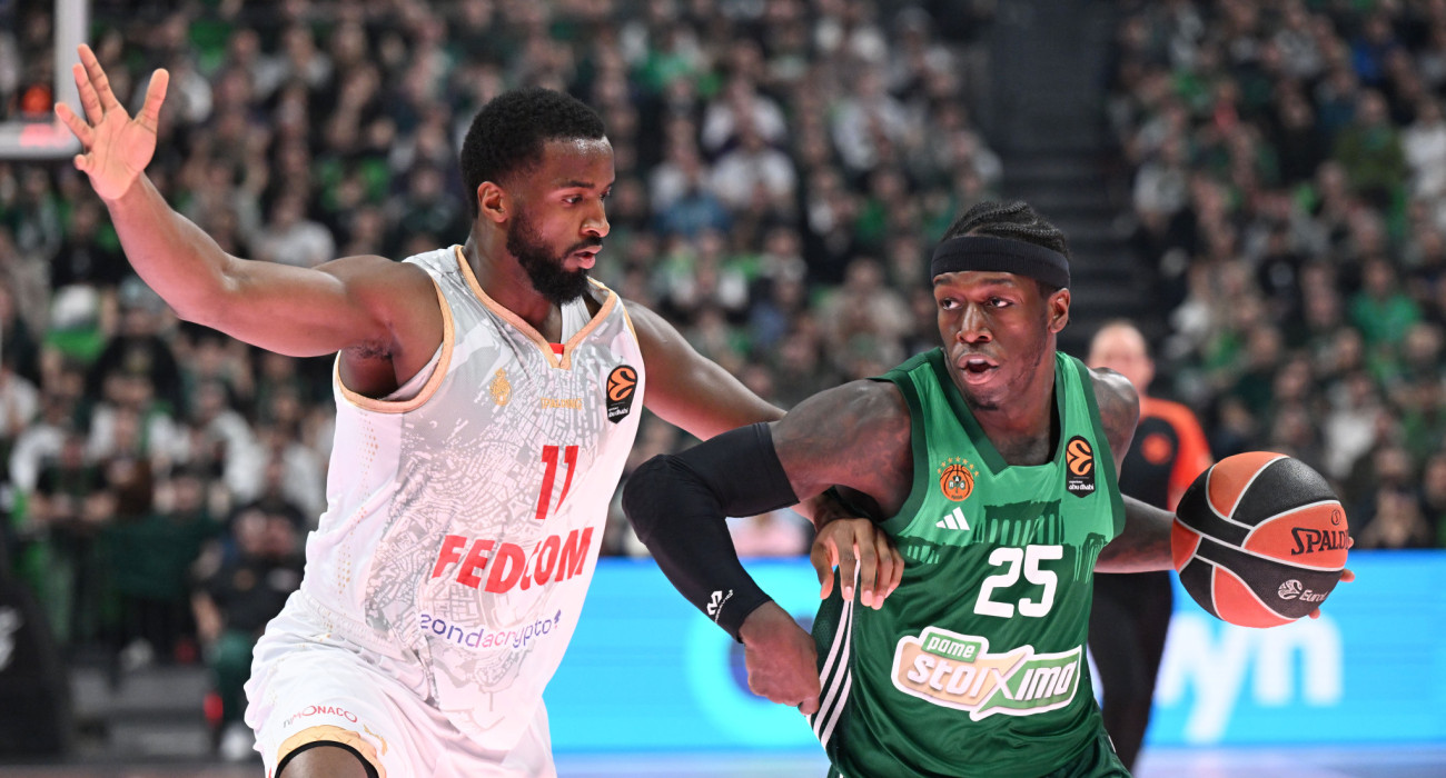 Στιγμιότυπο από τη νίκη του Παναθηναϊκού επί της Μονακό / Πηγή: Vaggelis Stolis