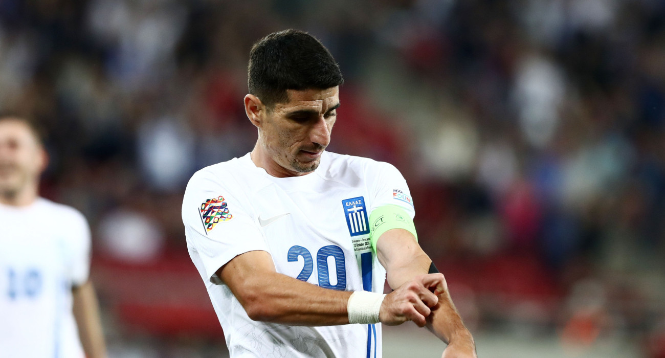 Ο Πέτρος Μάνταλος σε αγώνα της Εθνικής Ελλάδας / Πηγή: Intime