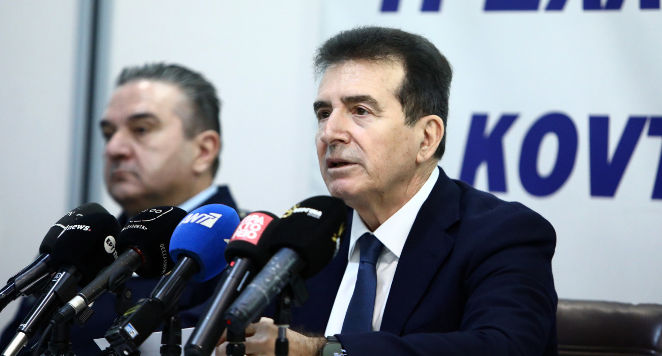 O Υπουργός Προστασίας του Πολίτη, Μιχάλης Χρυσοχοΐδης, κατά την παρουσία του στη Θεσσαλονίκη / Πηγή: Eurokinissi