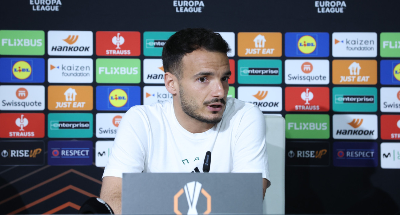 Ο Πέδρο Τσιριβέγια στη συνέντευξη Τύπου του Παναθηναϊκού / Πηγή: InTime