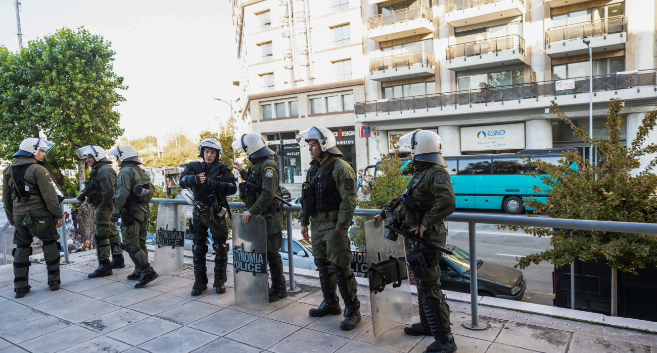 Αστυνομικοί στα Δικαστήρια Θεσσαλονίκης / Πηγή: Eurokinissi