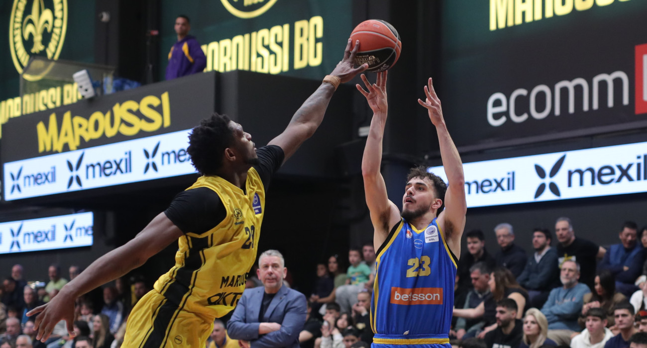 Στιγμιότυπο από την αναμέτρηση Μαρούσι - Περιστέρι / Πηγή: Eurokinissi