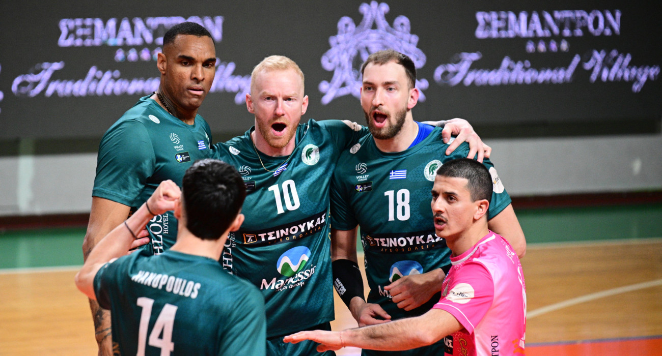 Πανηγυρισμός πόντου του Μίλωνα κόντρα στον ΠΑΟΚ / Πηγή: Eurokinissi