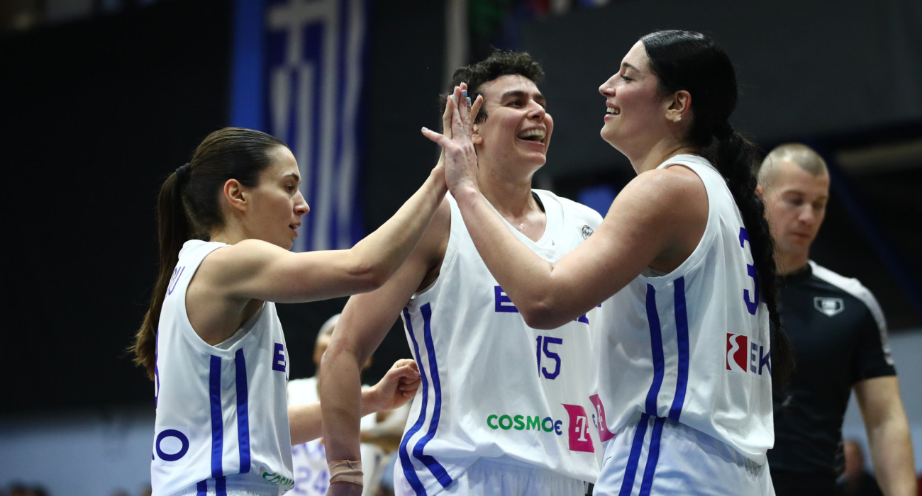 Στιγμιότυπο από την πρόκριση της Εθνικής Γυναικών απέναντι στη Δανία / Πηγή: Eurokinissi