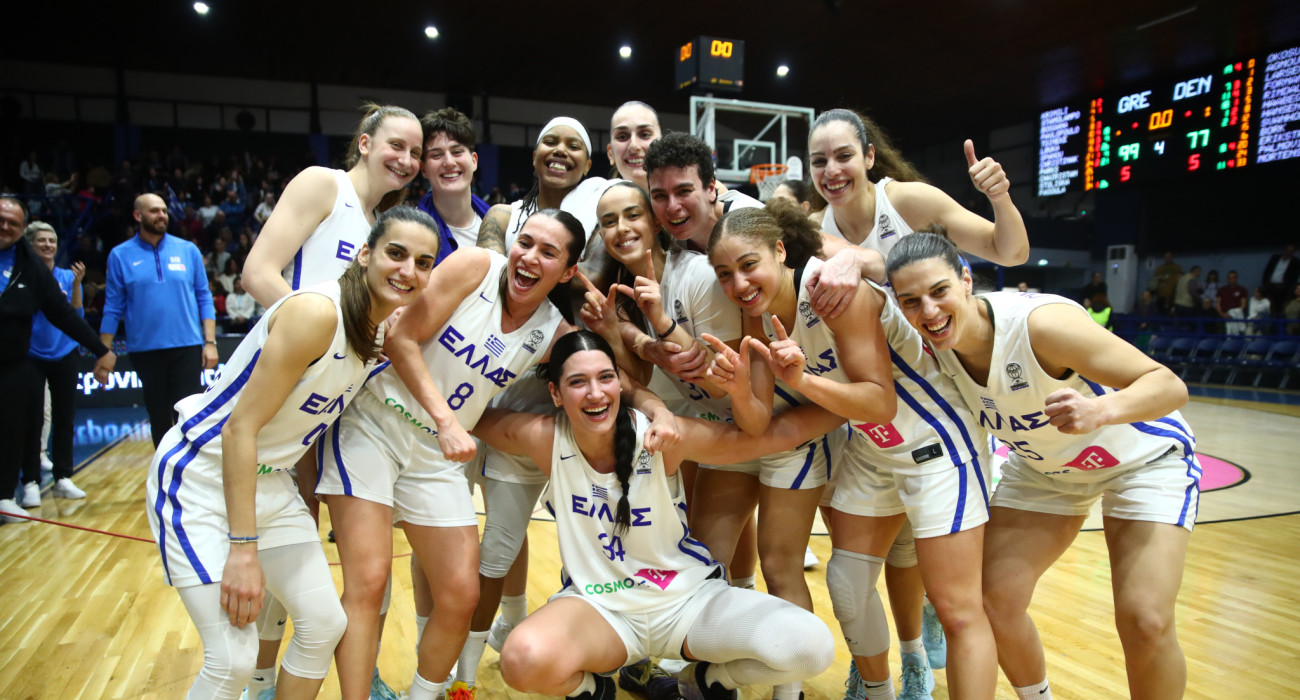 Στιγμιότυπο από την αναμέτρηση της Εθνικής Γυναικών απέναντι στη Δανία / Πηγή: Eurokinissi