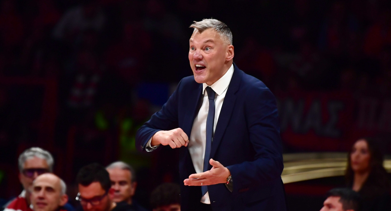 Ο Σαρούνας Γιασικεβίτσιους στην αναμέτρηση κόντρα στον Ολυμπιακό / Πηγή: Eurokinissi