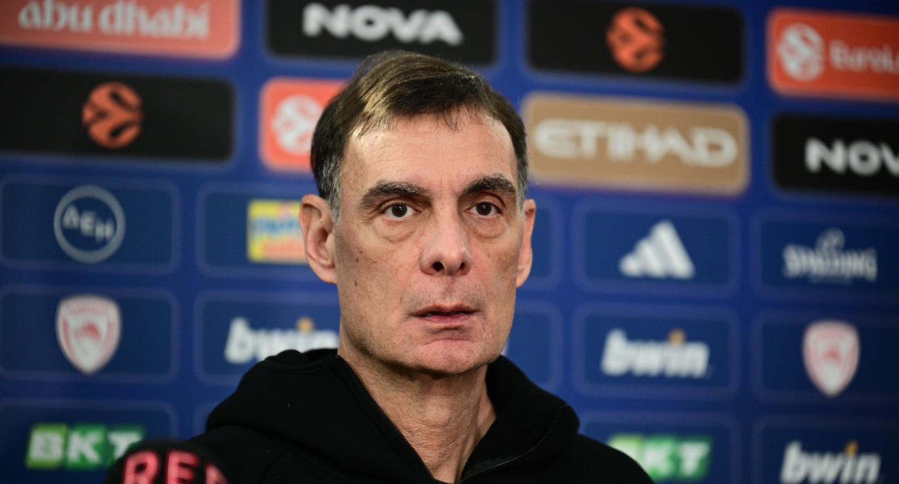 Ο Γιώργος Μπαρτζώκας στη media day του Ολυμπιακού, Πηγή: Eurokinissi