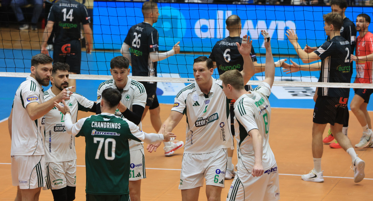 Οι παίκτες του Παναθηναϊκού πανηγυρίζουν στον ημιτελικό του Κυπέλλου Ελλάδας κόντρα στον ΟΦΗ / Πηγή: Eurokinissi