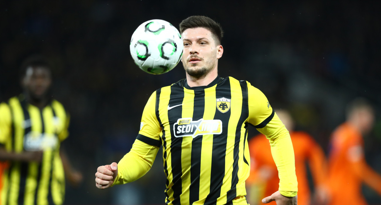 Ο Λούκα Γιόβιτς στο ΑΕΚ-Τσέλιε / Πηγή: Eurokinissi