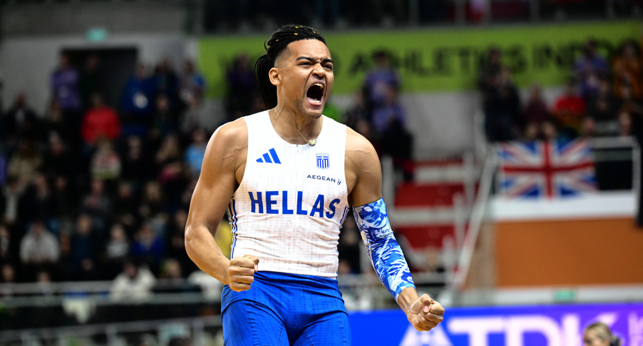 Ο Εμμανουήλ Καραλής πανηγυρίζει / Πηγή: Eurokinissi