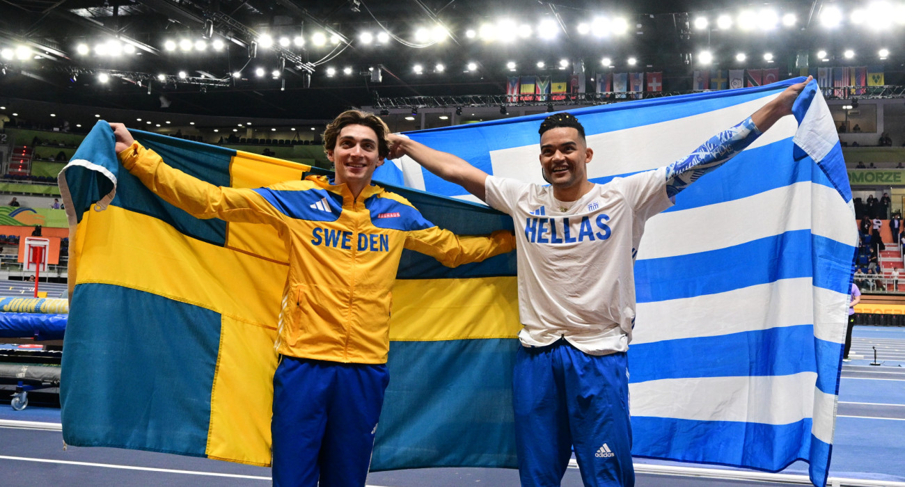 Ο Εμμανουήλ Καραλής και ο Μίλτος Ντουπλάντις / Πηγή: Eurokinissi