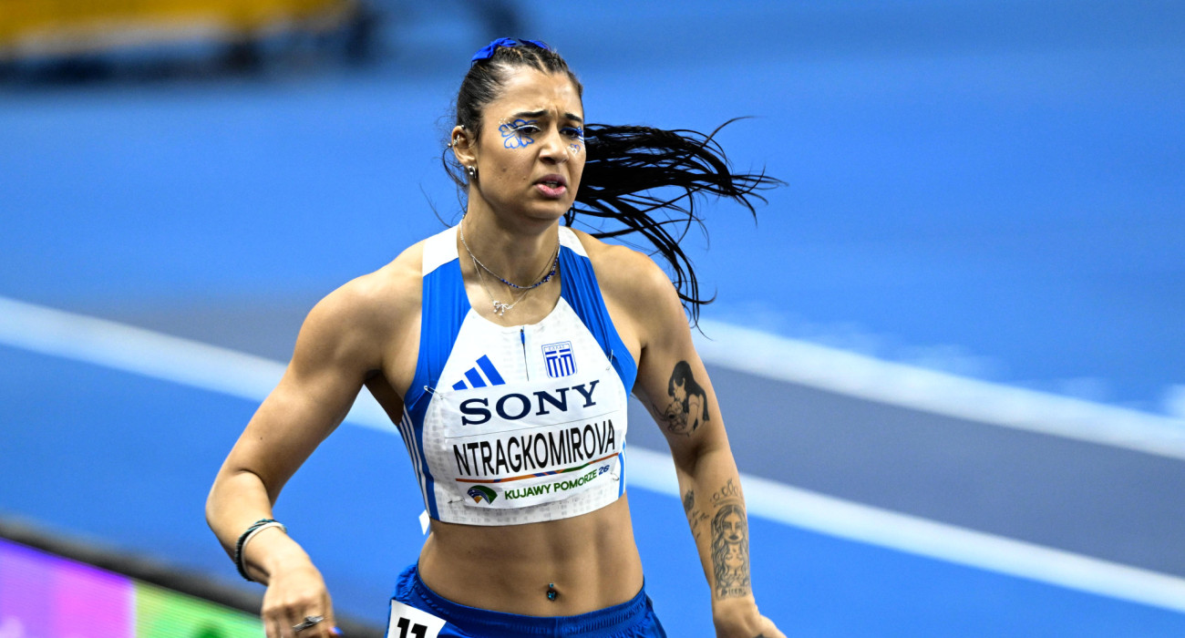 Η Ντραγκομίροβα στα 800μ πεντάθλου / Πηγή: Eurokinissi