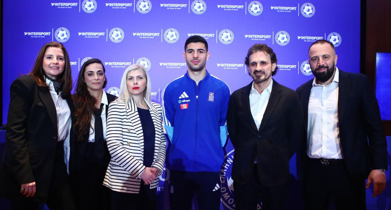 ΕΠΟ και Intersport ανακοίνωσαν την έναρξη της χορηγικής τους συμφωνίας / Πηγή: Eurokinissi