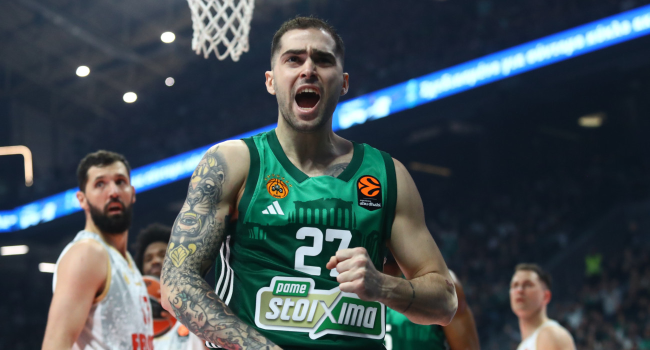 Ο Βασίλης Τολιόπουλος στην αναμέτρηση με τη Μονακό / πηγή: eurokinissi