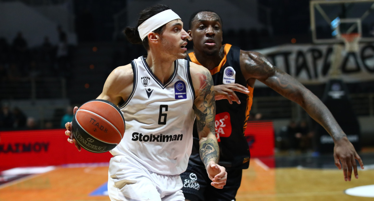 Στιγμιότυπο από το παιχνίδι ανάμεσα σε ΠΑΟΚ και Προμηθέα Πάτρας, Πηγή: Eurokinissi