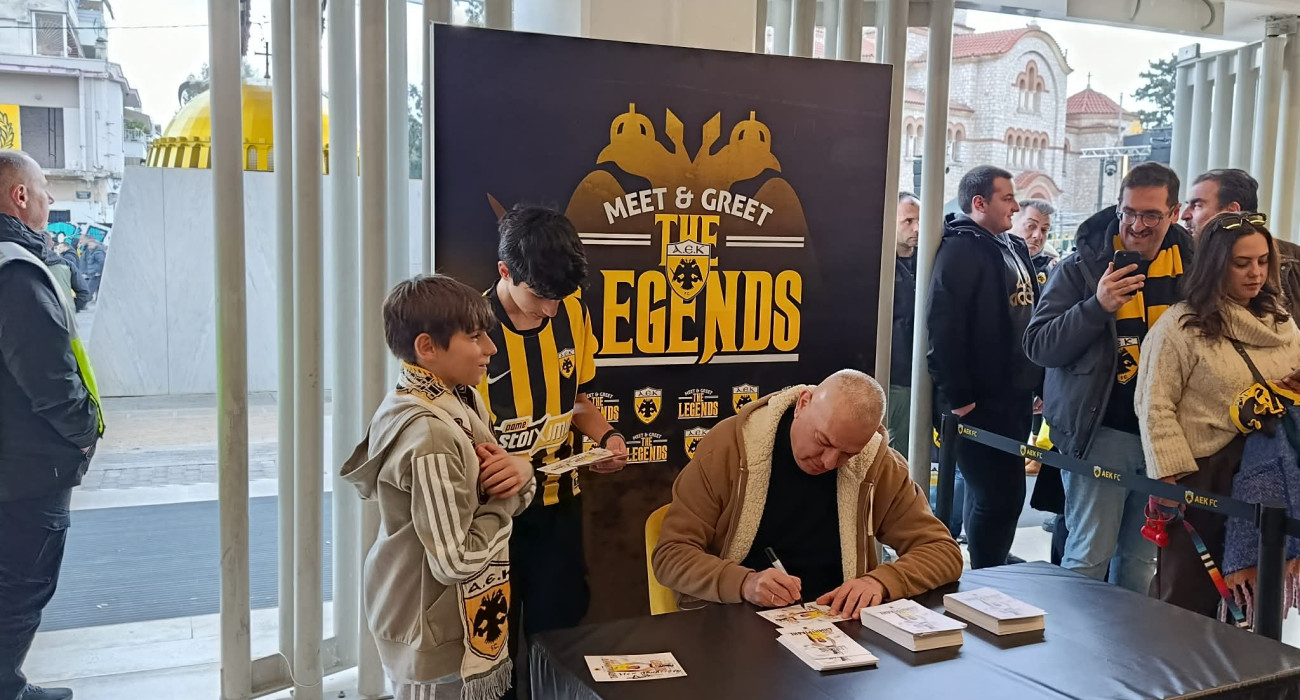 Ο Βασίλης Δημητριάδης στην «Allwyn Arena»