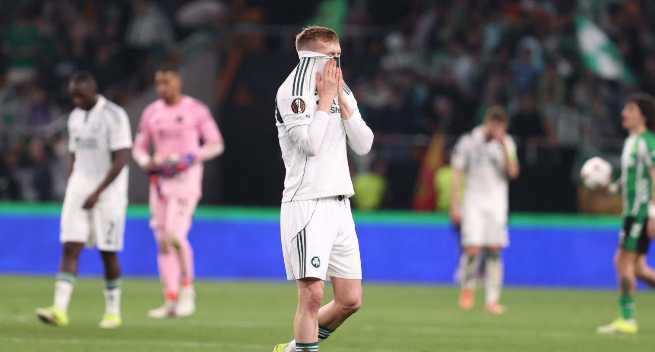 Απογοήτευση στον Παναθηναϊκό μετά την ήττα και τον αποκλεισμό από την Μπέτις/Πηγή: Intime