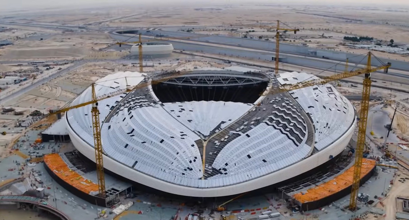 Πανοραμικ΄΄η εικόνα από το στέγαστρο της Al Janoub/screenshot