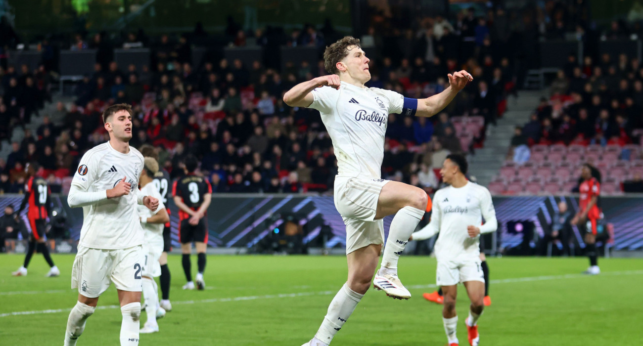 Η Νότιγχαμ Φόρεστ πανηγύρισε την πρόκριση στους «8» του Europa League / Πηγή: Getty